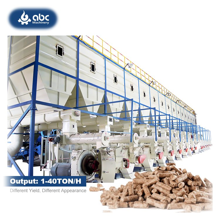 Molino de pellets industrial de calidad para biomasa de cáscara de arroz, conjunto completo para hacer pellets de aserrín y bagazo en producción pequeña y mediana