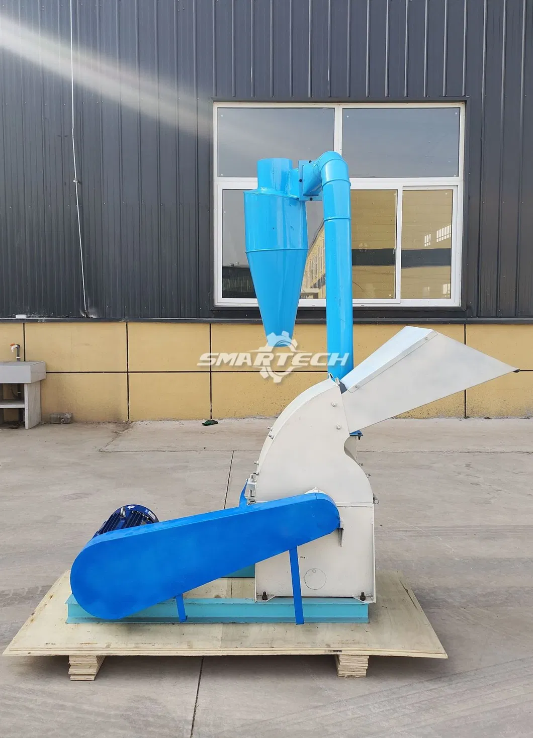 Molino de martillos industrial de madera para triturar paja y cáscara de arroz