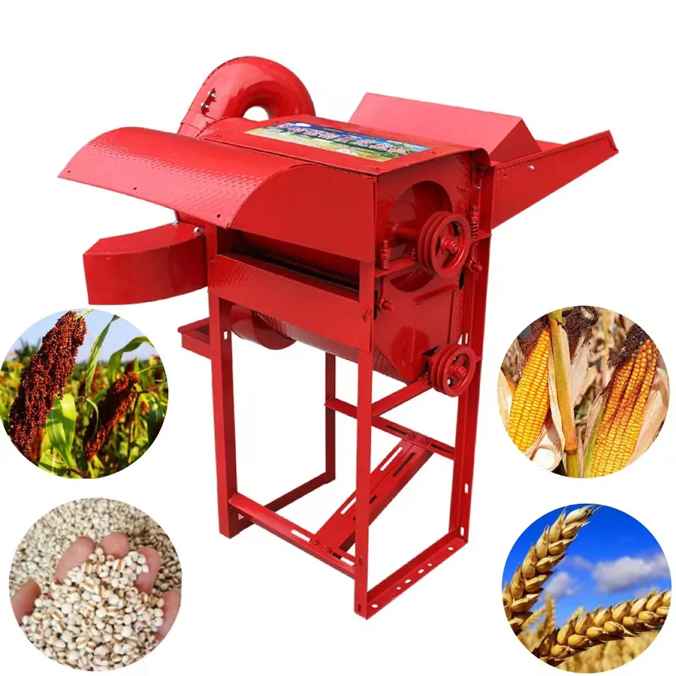 Máquina multi funcional de trilla de arroz, trigo, paddy, máquina de desgranado de maíz, desgranadora de soja, desgranadora de sorgo, máquina de trilla de mijo, máquina de trilla de arroz
