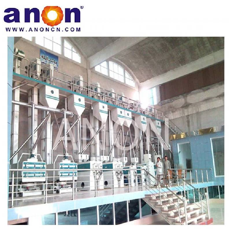 Anon 200 Máquina de molino de arroz Tpd Paddy Limpiador Desstoneador Separador