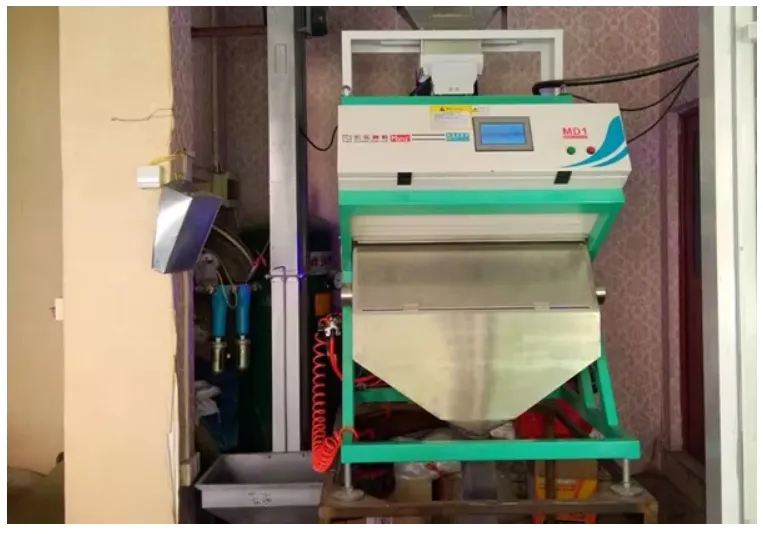 Máquina de clasificación de color para mini semillas, café, sal, arroz, frijoles y granos