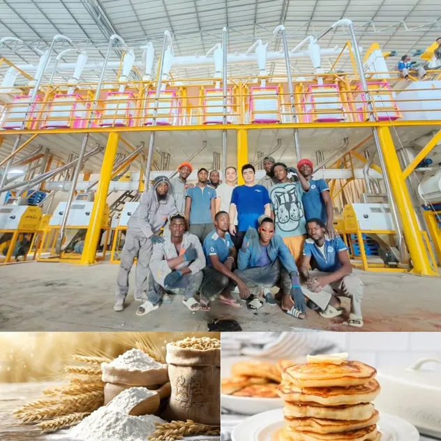 Maquinaria industrial para molienda de trigo