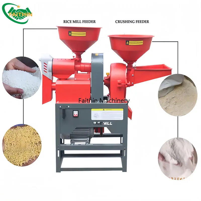 Máquina separadora de cáscaras de arroz para pequeños hogares al por mayor, máquina de pulido y molienda de arroz