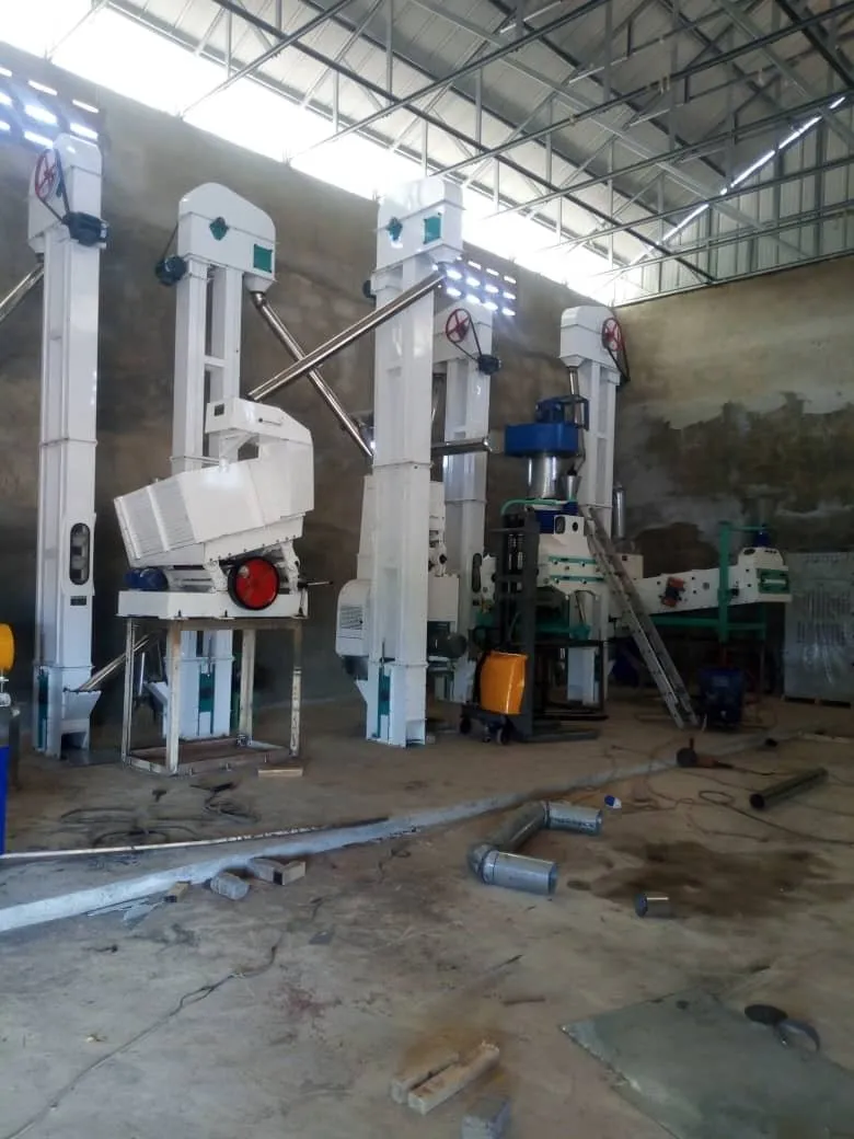 Maquinaria industrial para el procesamiento de granos