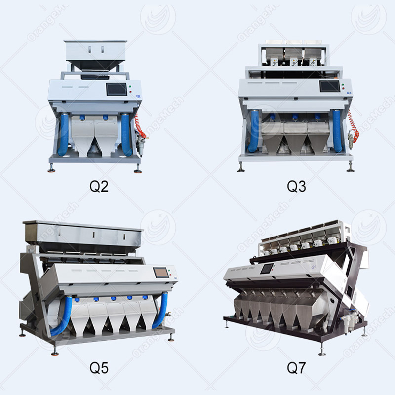Pequeña máquina de clasificación óptica de color para té eléctrico, grano, nuez, semilla, café, frijol verde, arroz y ajo