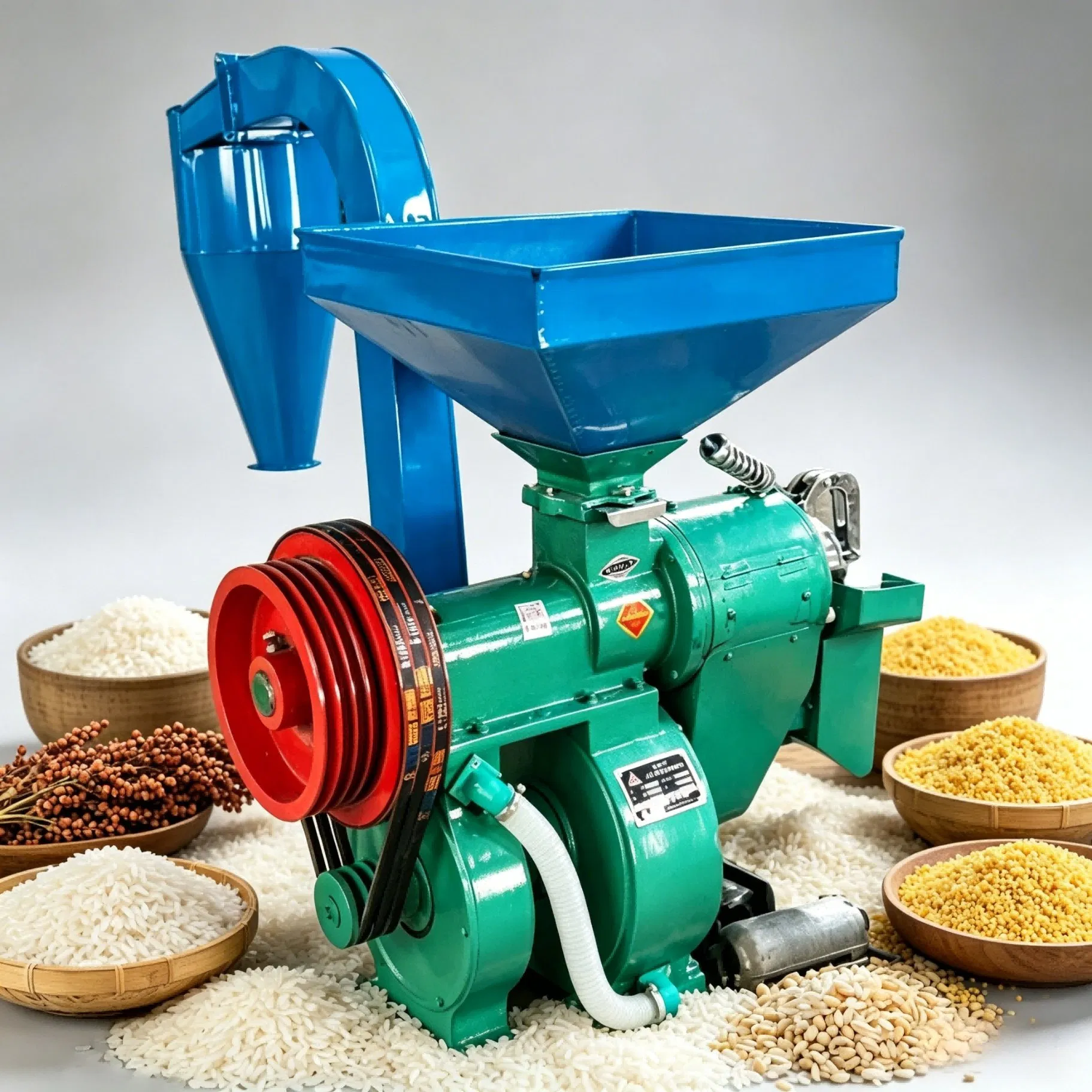 Unidad compacta de pulido de granos para el hogar, mini máquina de molienda de arroz
