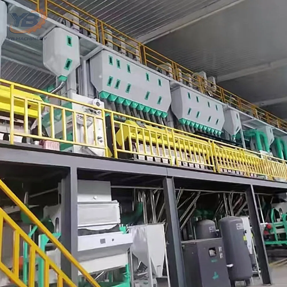 Línea de producción de molino de arroz completamente automática para planta de procesamiento de arroz