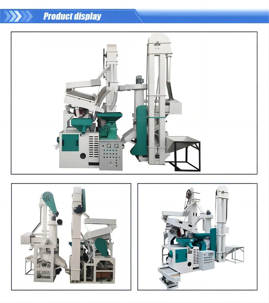 Máquina Compacta de Descascarado y Pulido de Arroz Paddy 15-25 Máquina de Molienda de Arroz Tpd