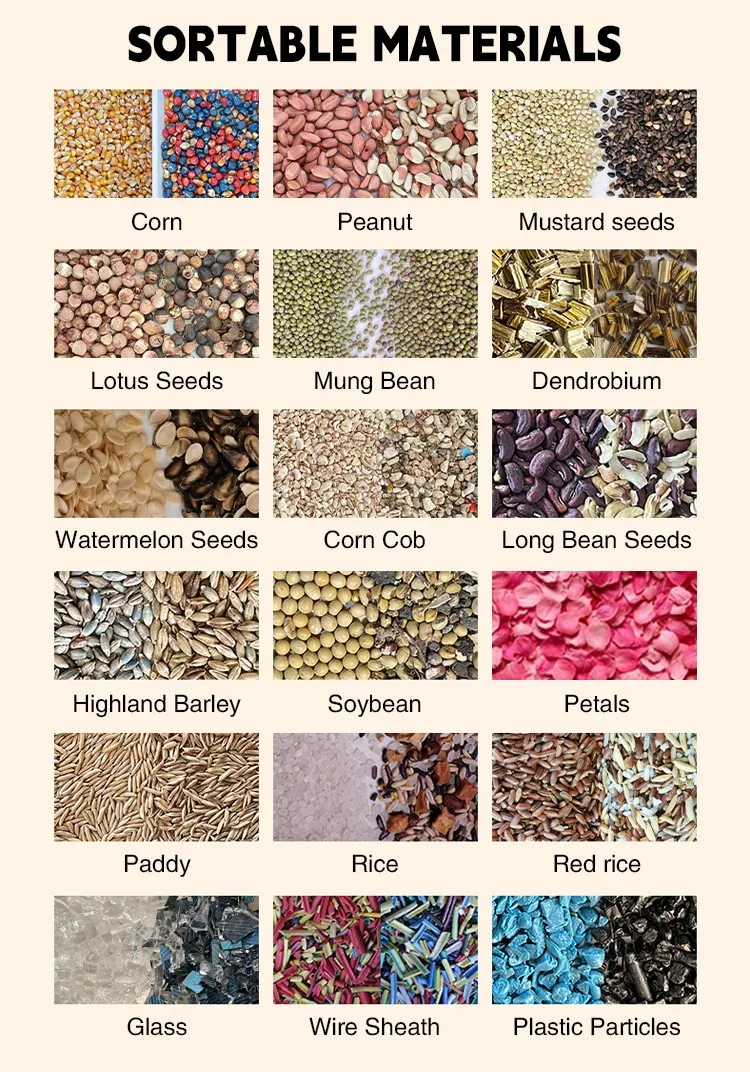 Clasificador óptico, clasificador de color de arroz, máquina de clasificación de granos de café