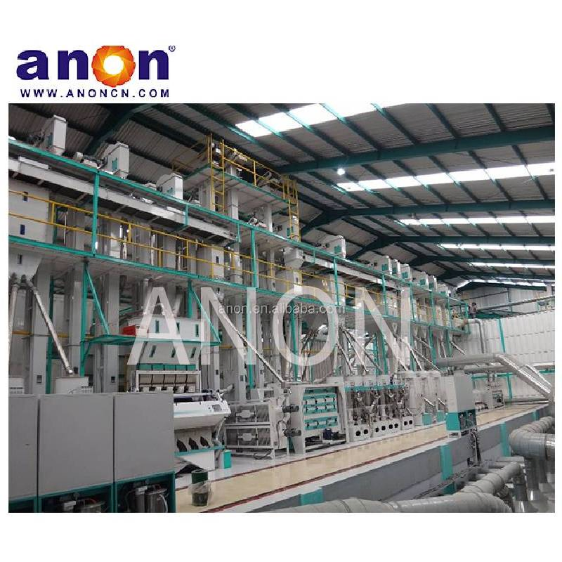 Anon 200 Máquina de molino de arroz Tpd Paddy Limpiador Desstoneador Separador
