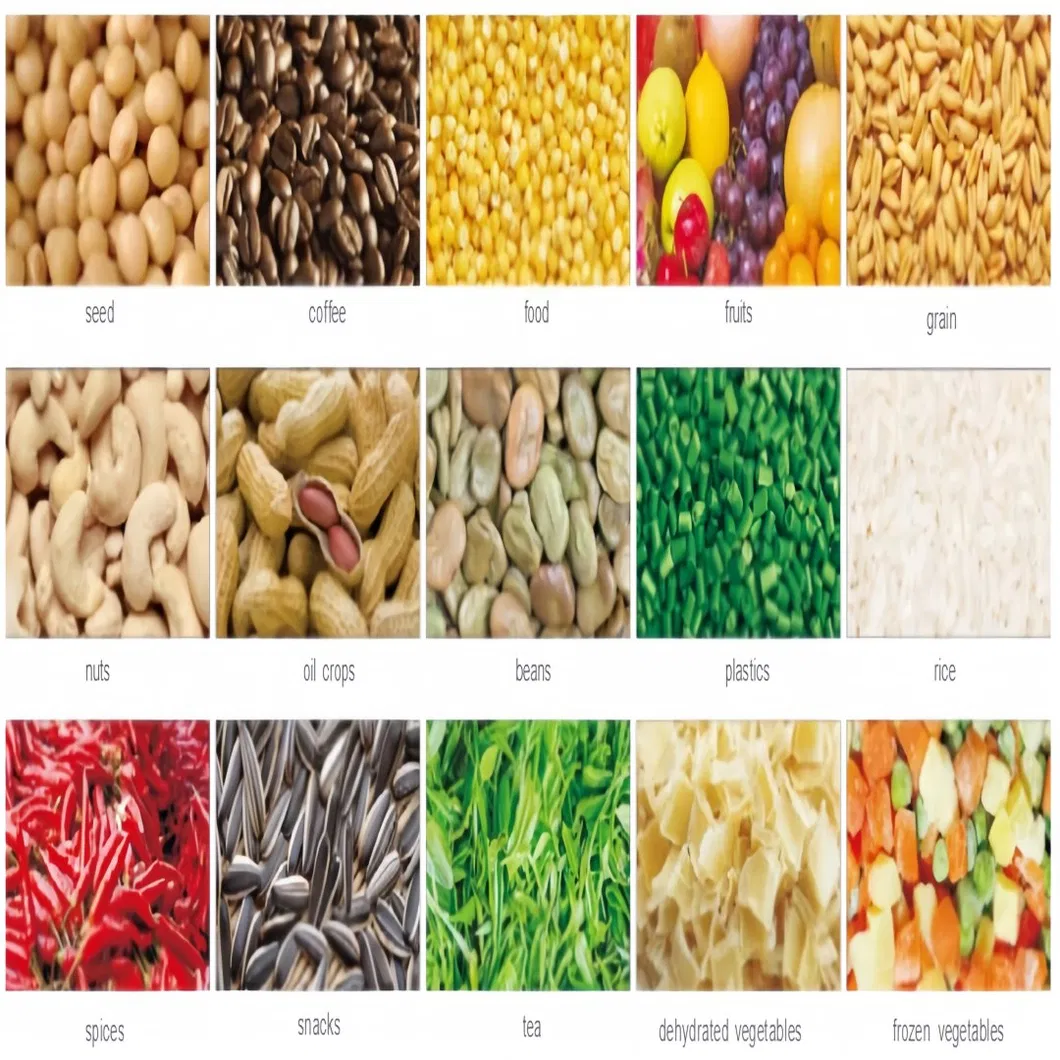 Clasificador multifuncional de alta capacidad a todo color para el procesamiento de granos, nueces y arroz