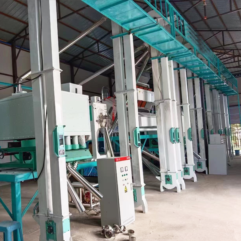 Completo Molino de Arroz 50 Toneladas 60ton Máquina de Pulido de Arroz