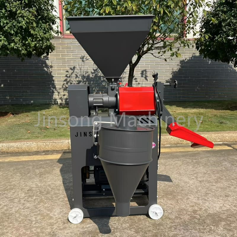 Pequeña máquina de descascarado de arroz y molienda de arroz con colector de salvado de ciclón