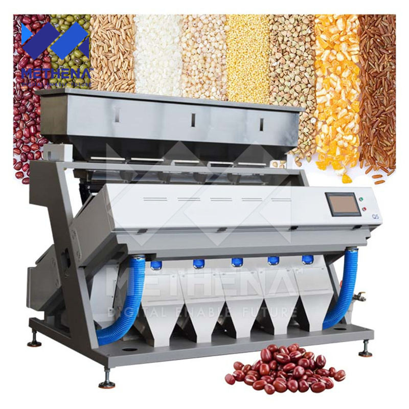 Máquina de clasificación de colores para granos de plástico óptico, cacahuetes, granos de café y arroz