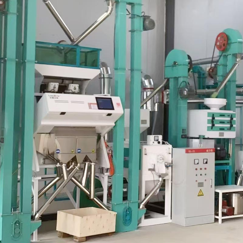 Equipo de procesamiento de arroz, molino de arroz, motor diésel o motor eléctrico