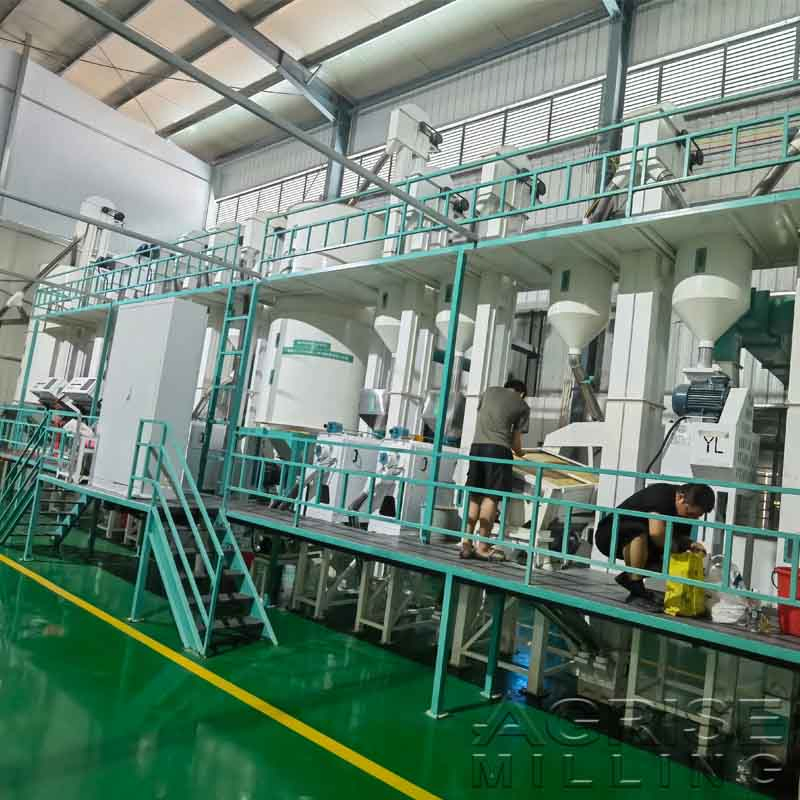30-40tpd Planta completa de procesamiento de arroz Morden para descascarado y molienda