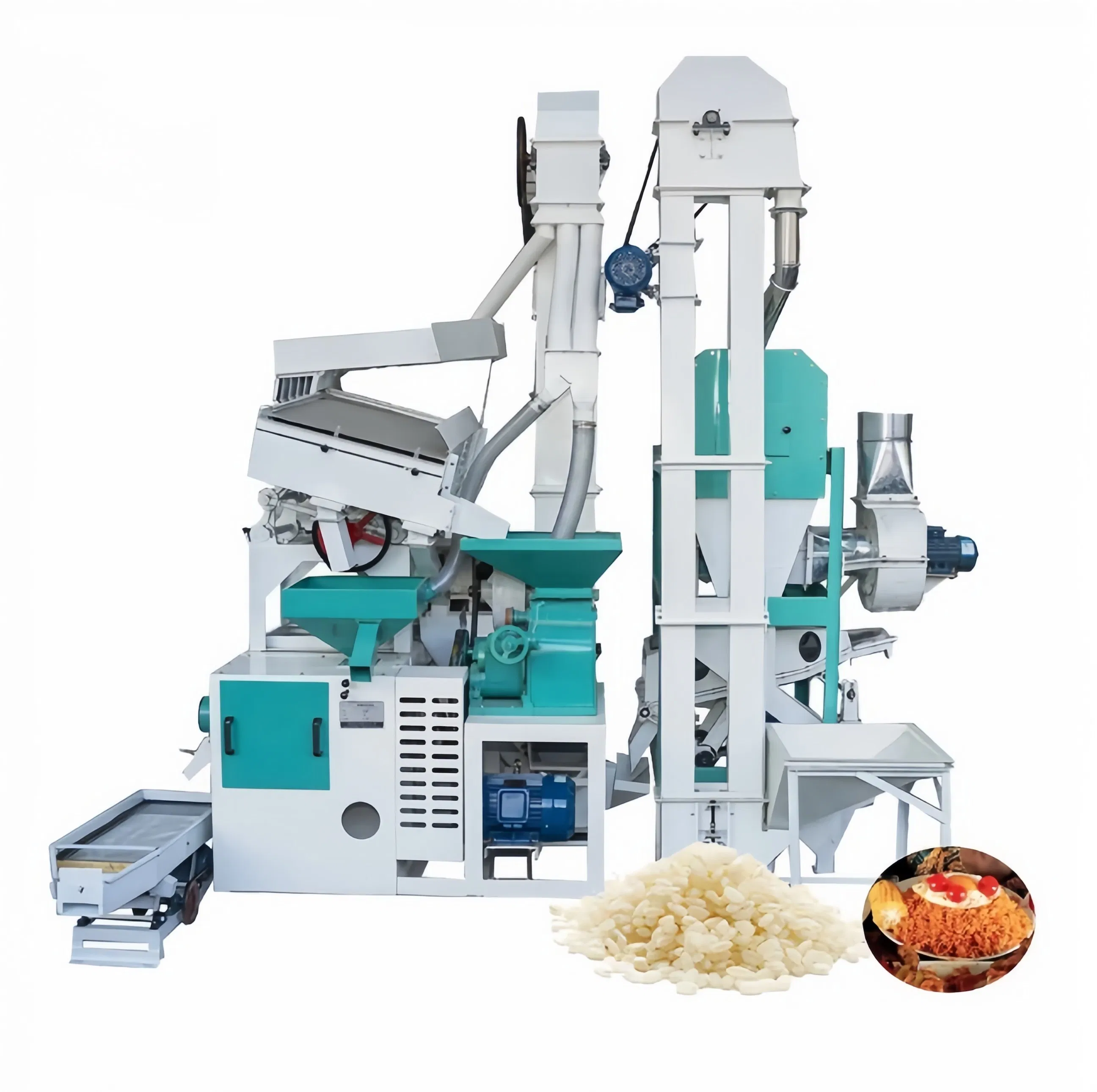 Máquina Compacta de Descascarado y Pulido de Arroz Paddy 15-25 Máquina de Molienda de Arroz Tpd
