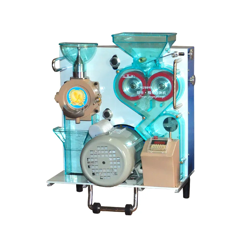 Jgmj8098 Máquina de prueba para laboratorio, uso de mini descascaradora de arroz, descascaradora de arroz, máquina de cáscara de arroz a pequeña escala