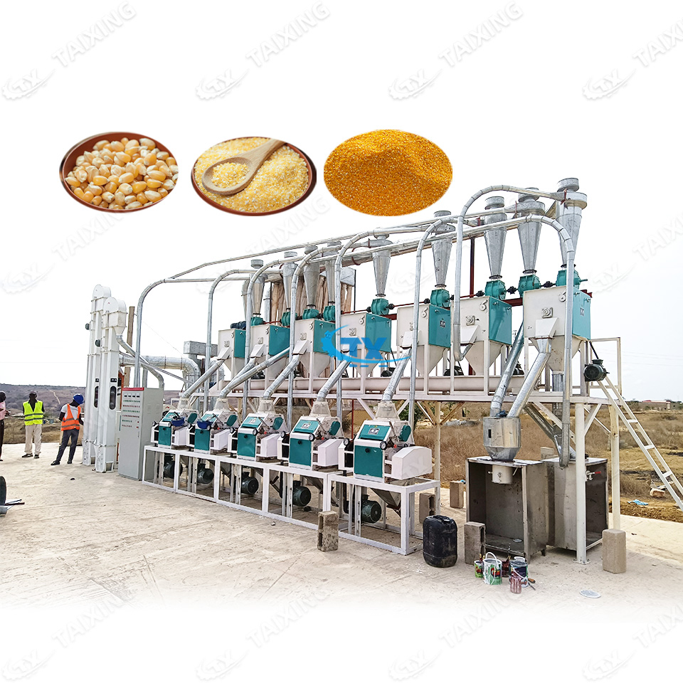 Completo 20 Toneladas Máquina de Molienda de Harina de Maíz Arroz Granos Hierbas Molinillo de Harina