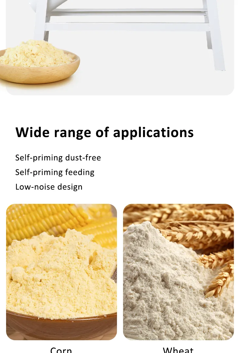 Molino eléctrico pesado de alta calidad para maíz, trigo y arroz, máquina de trituración uniforme para la producción de polvo de grano en fábricas comerciales