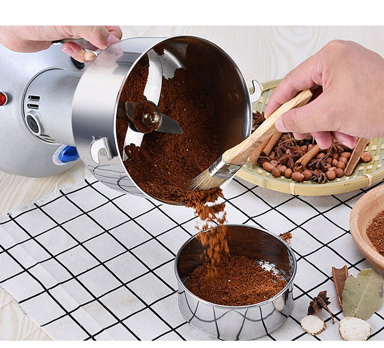 Mini molino hidráulico de arroz, maíz y dal, pulverizador de alimentos secos, molino de harina, maíz, especias, chile, café