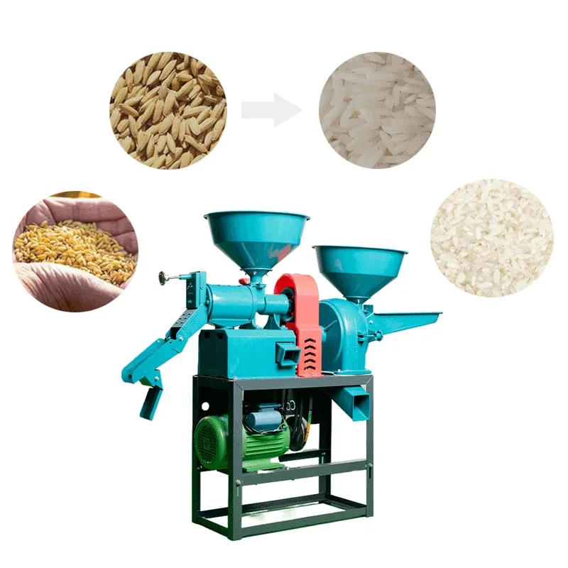 Nueva máquina de desgranado, trituración, eliminación de piedras y pelado de mijo y arroz