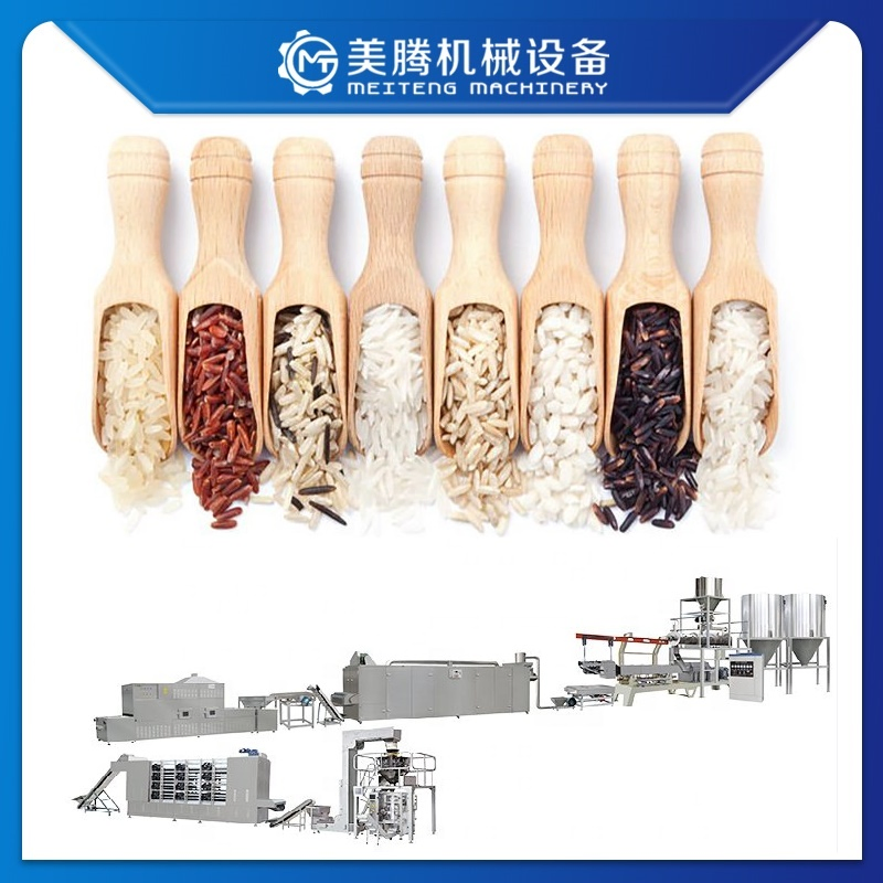 Equipo de procesamiento de arroz nutricional cocido instantáneo