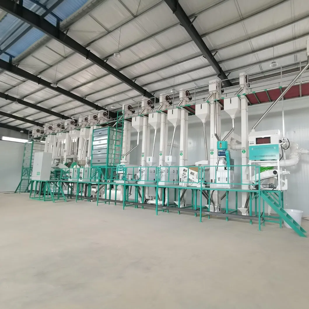 Línea de procesamiento de arroz llave en mano completa con soporte de instalación