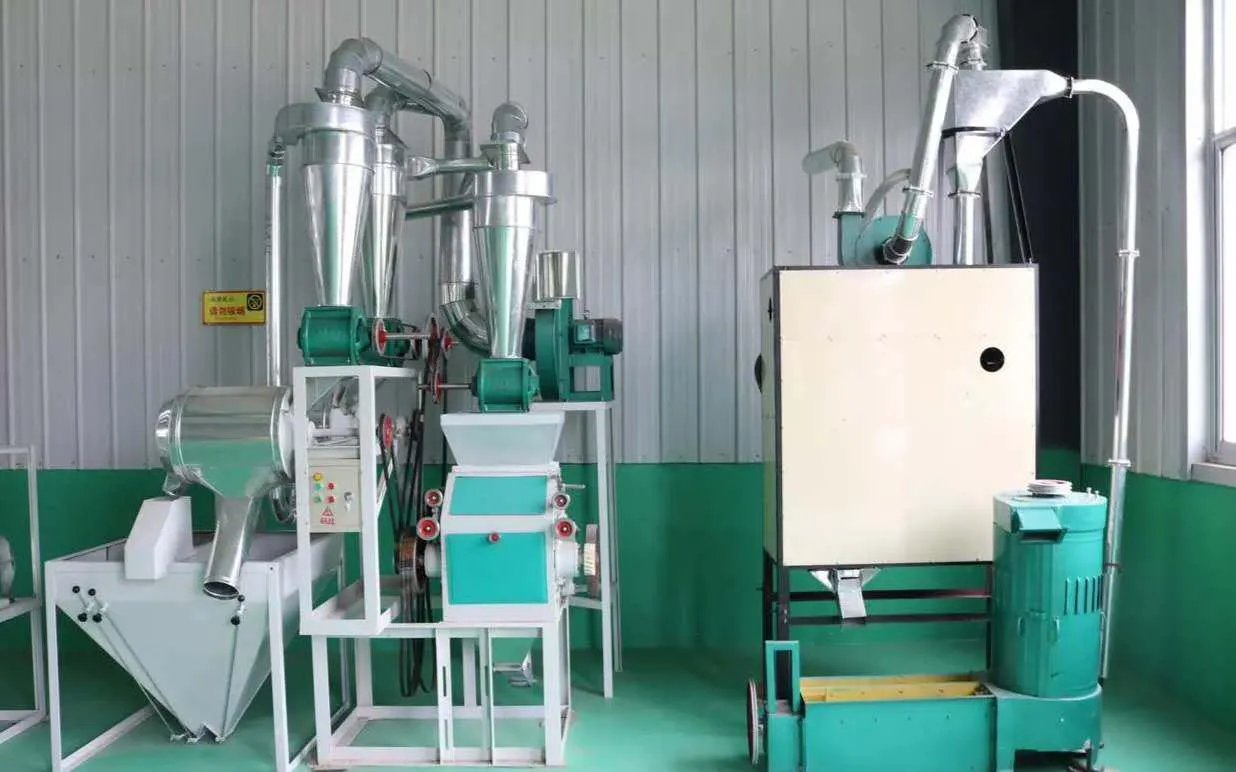Molino de Grano Procesamiento Durable 1t/H Línea de Producción de Arroz Máquina de Molienda de Harina