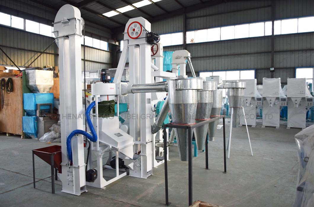 10 Ton 500kg Máquina Compacta Pequeña para Blanquear Arroz Máquina de Descascarar Arroz
