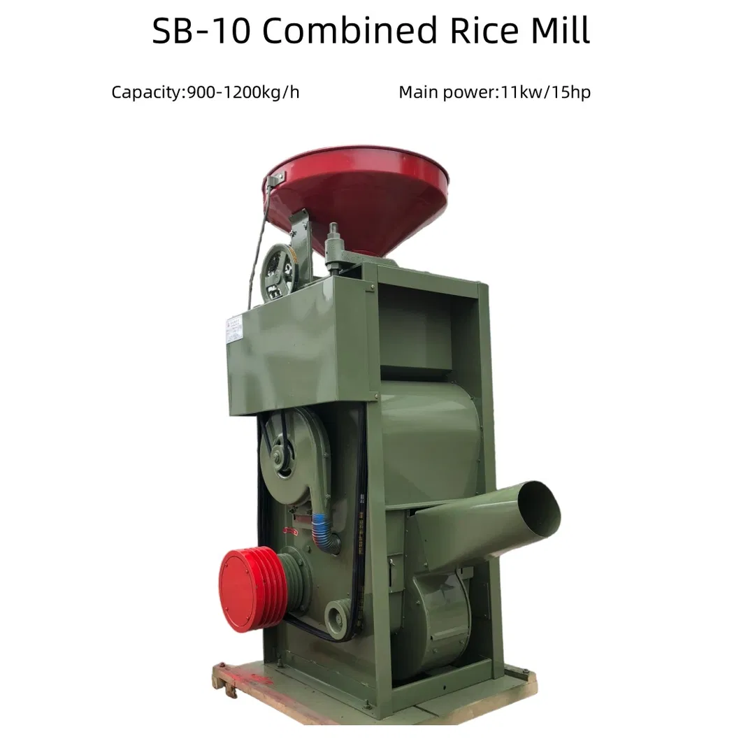 Sb-30 Máquina de molino de arroz combinada automática, máquina descascaradora de arroz