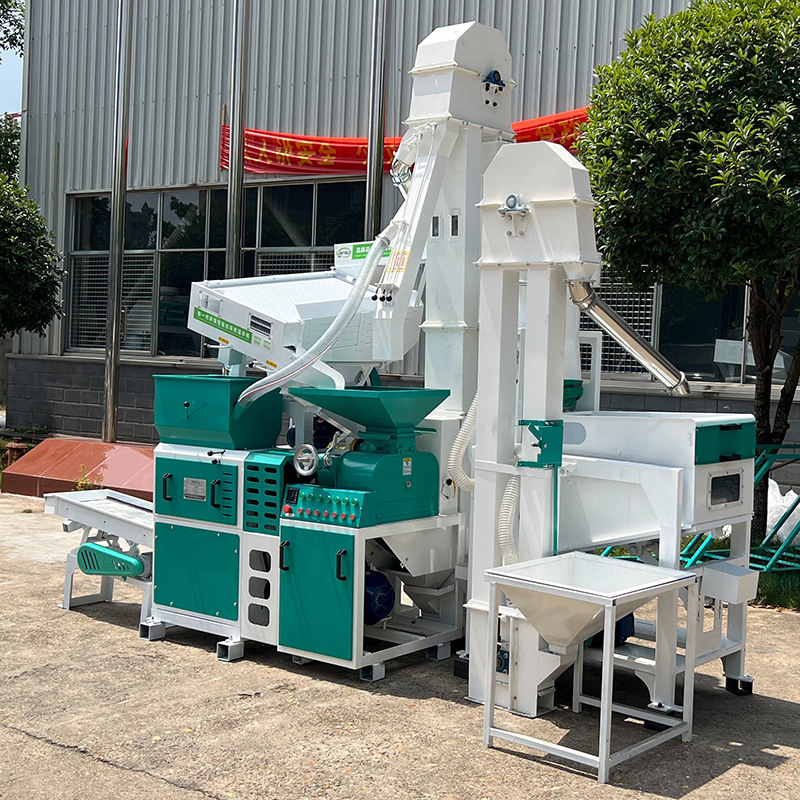 Planta de Procesamiento de Arroz con Clasificador de Color 6ln-18/15sf Máquina de Molienda de Arroz Combinada 800-1000kg/H 25-34kw Tqlq50c Despiedradora Mlgt18 Descascaradora Mgzc70X5 Separador