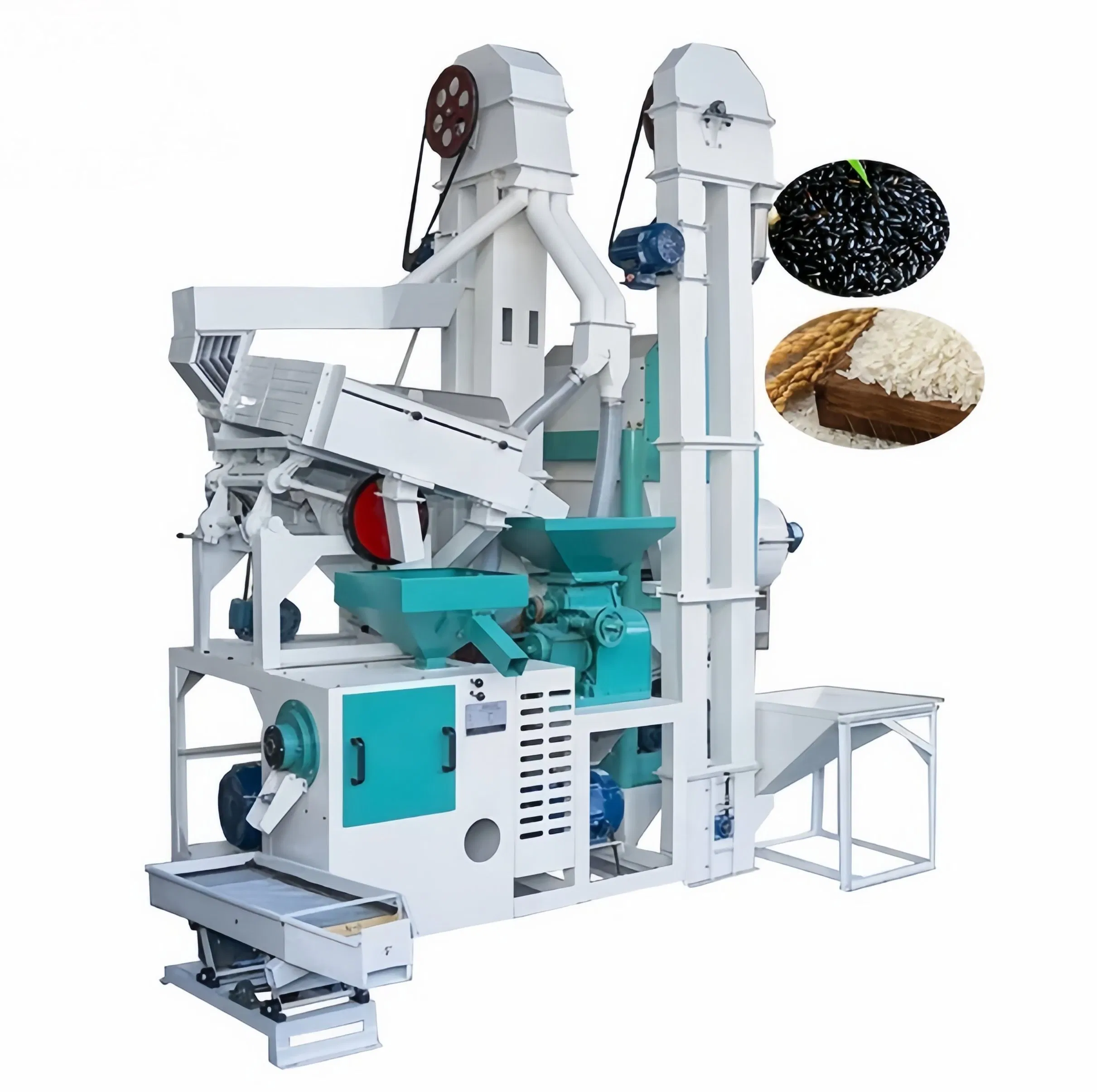 Máquina Compacta de Descascarado y Pulido de Arroz Paddy 15-25 Máquina de Molienda de Arroz Tpd