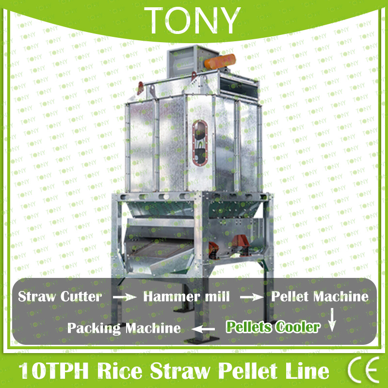 Capacidad de Procesamiento Fuerte 10t/H Planta Completa de Pellets de Paja de Arroz en Venta