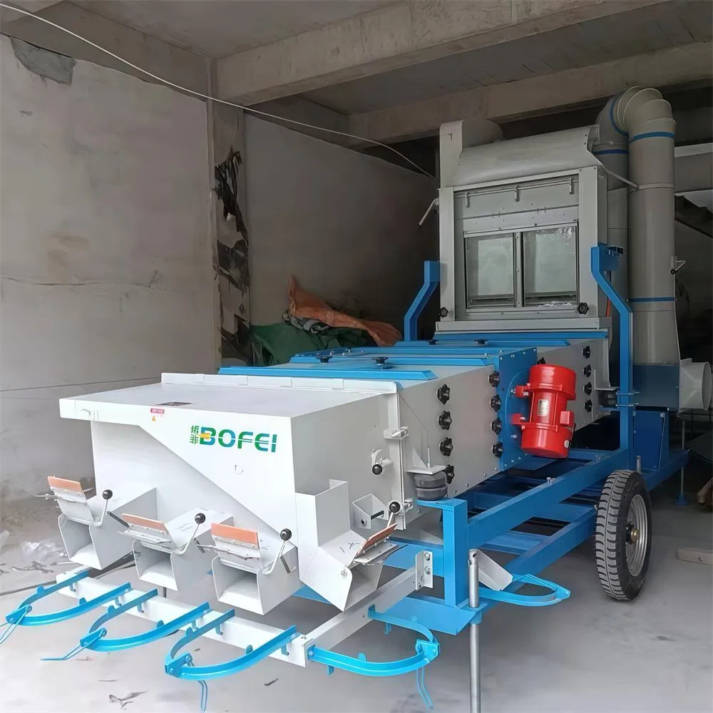 Máquina de clasificación y limpieza de semillas de Bofei Agricultural Machinery Africa para sésamo, trigo, arroz, maíz, chía, maíz y soja 99.9%