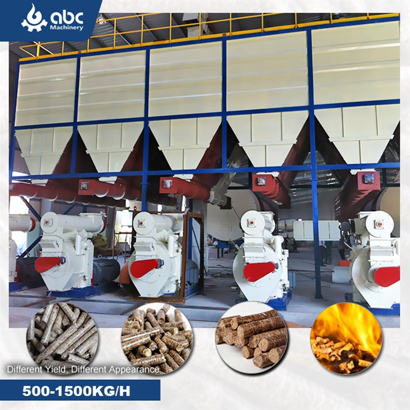 Molino de pellets industrial de calidad para biomasa de cáscara de arroz, conjunto completo para hacer pellets de aserrín y bagazo en producción pequeña y mediana