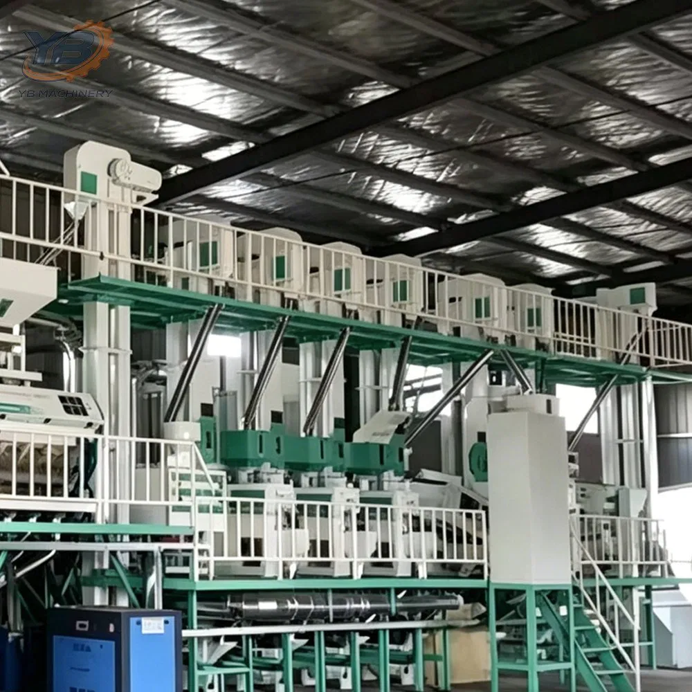 Conjunto Completo de Planta de Molienda Automática de Arroz Máquinas de Planta de Molino de Arroz