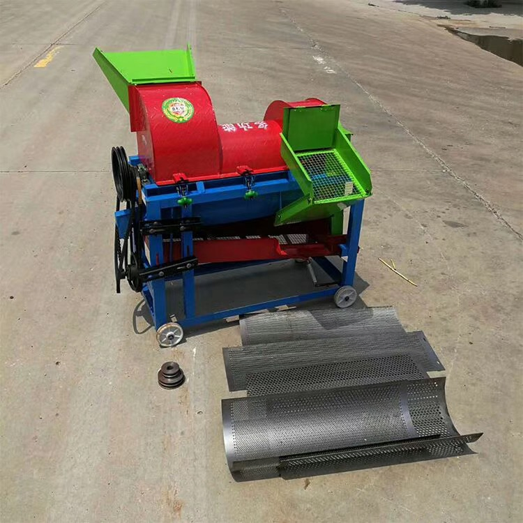 Máquina desgranadora y trilladora portátil eléctrica multifuncional para sorgo, soja, cultivos múltiples, arroz, trigo y maíz