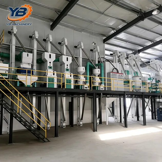 Línea de procesamiento automático de arroz paddy - Detalle 1