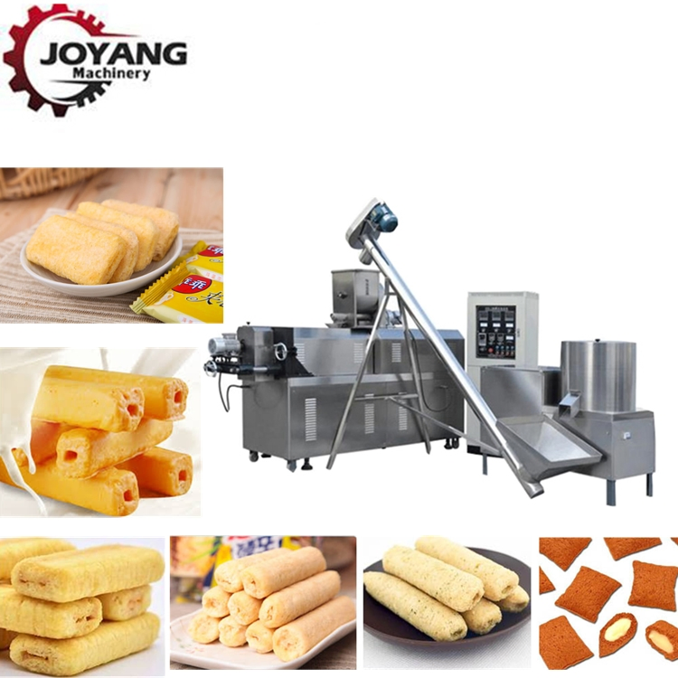 Equipo de procesamiento de extrusión de bocadillos de cereales de arroz inflado, maíz y rollo