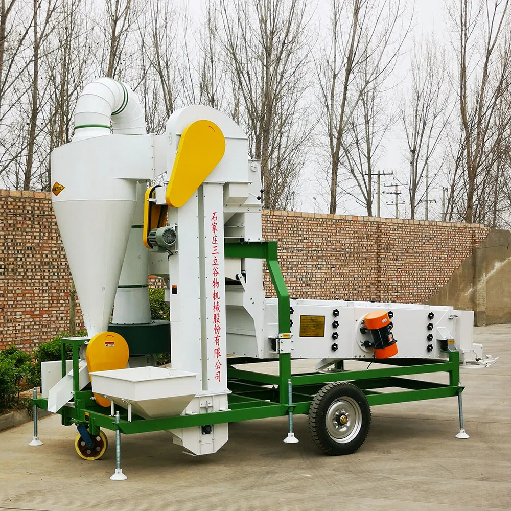 Máquina de limpieza de semillas de trigo, arroz, cebada y paddy, clasificador de pantalla de viento