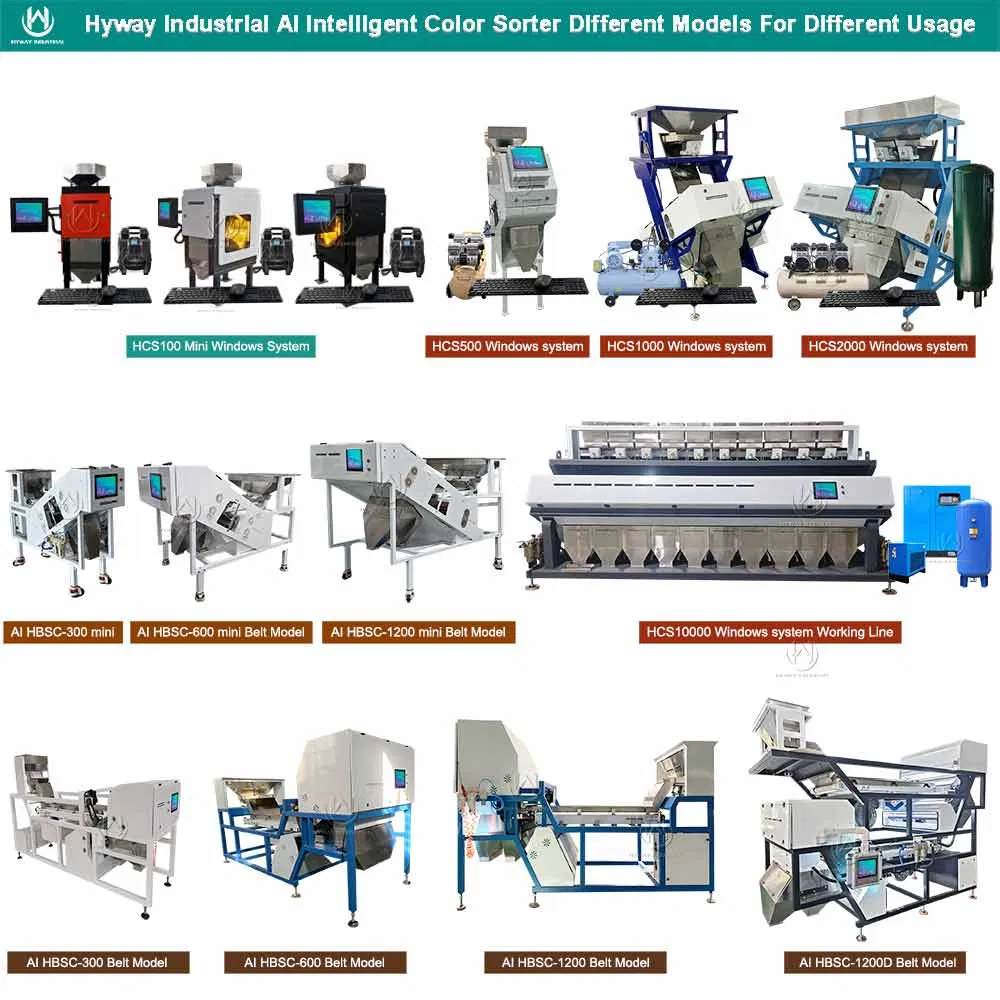 Hcs1000 50-1000kg/H Nueva máquina clasificadora de garbanzos, granos, arroz, trigo, nueces y granos de café de plástico, maquinaria agrícola