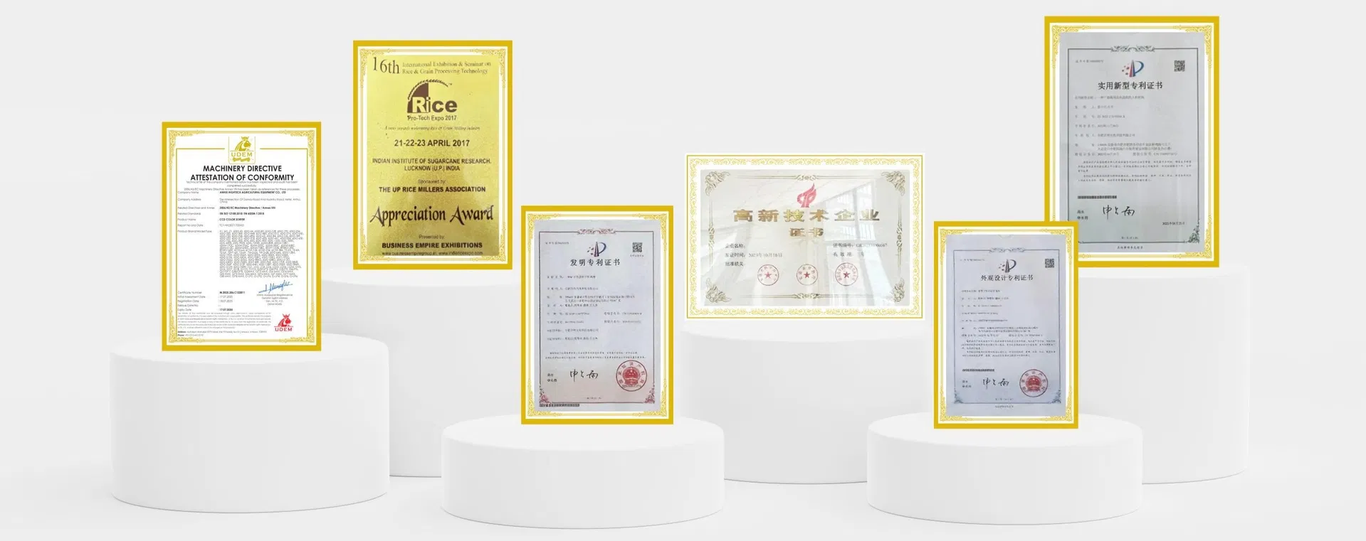 Certificados de Calidad CE, ISO 9001 y de Seguridad