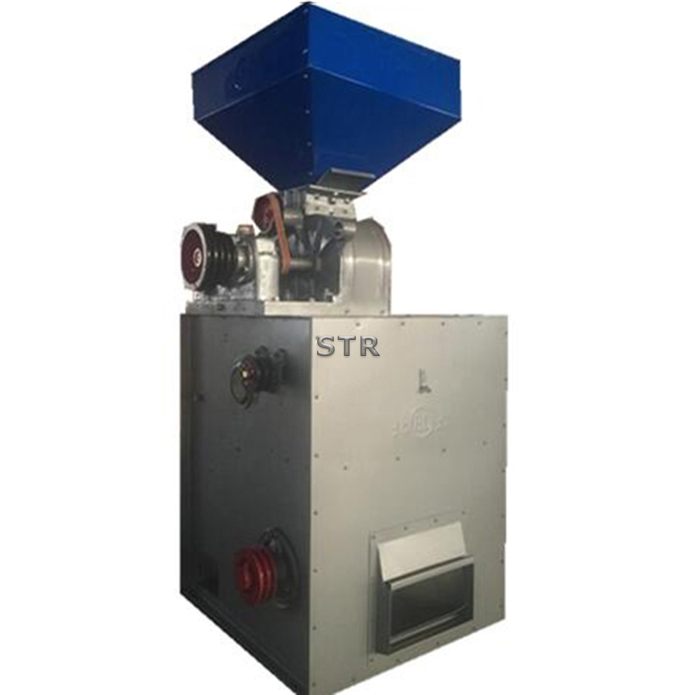 STR LJ25 máquina de procesamiento agroindustrial descascaradora rodillo de goma descascarado en tambor de hierro fundido 10 pulgada goma pequeño molino de deshusado de arroz descascarador