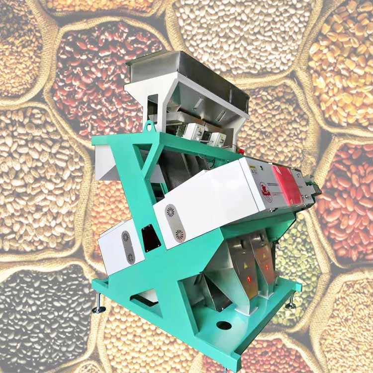Máquina de clasificación de color para mini semillas, café, sal, arroz, frijoles y granos