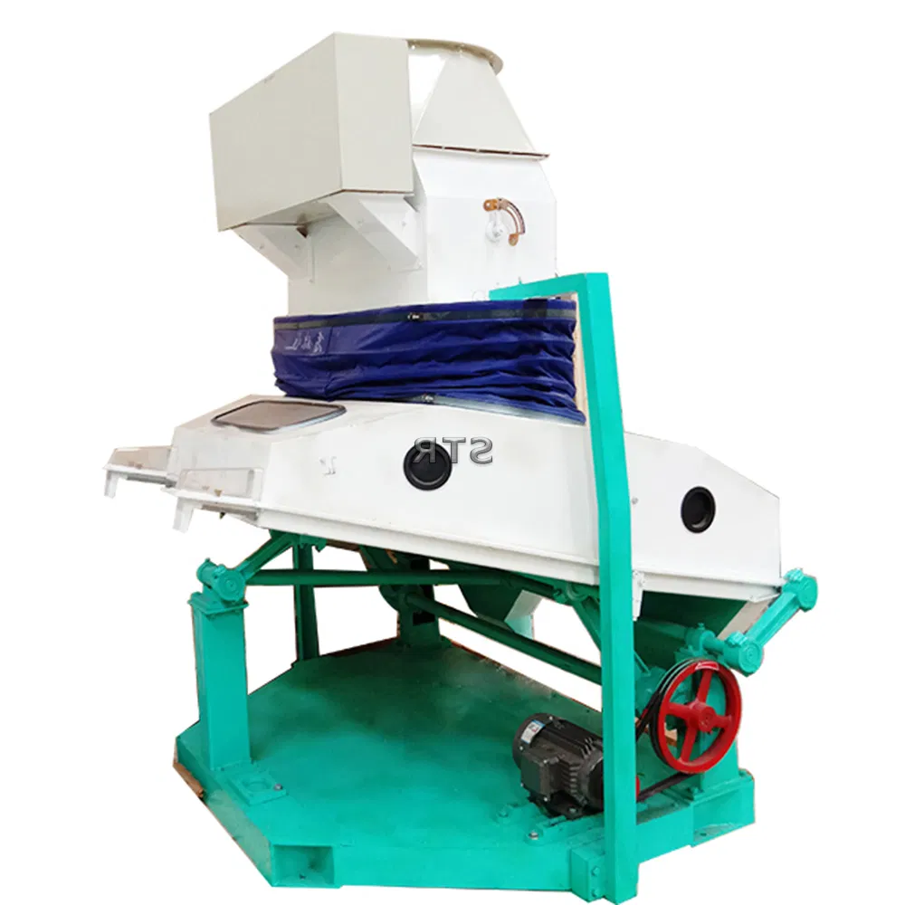 STR TQSX125 equipo de arroz limpiador de semillas de soja destonador tqsx 125 máquina de limpieza de grano con envasado
