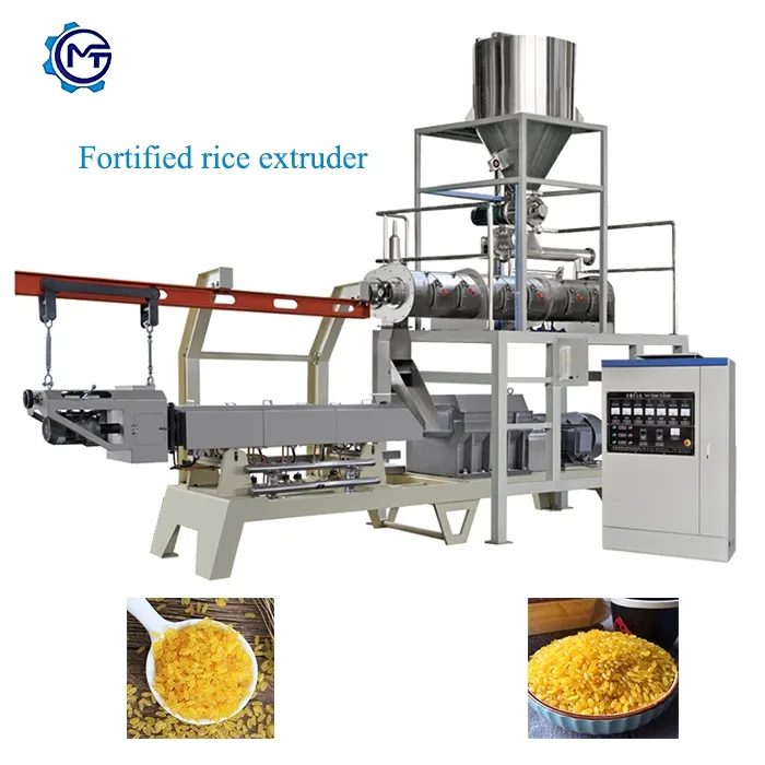 Extrusora de doble husillo para arroz artificial