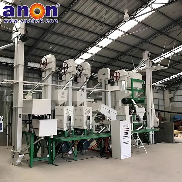 Instalación de planta de molienda de arroz