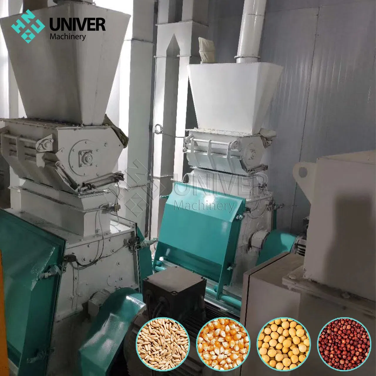 Máquina industrial de molino de martillos para molienda de arroz, cáscara de arroz y maíz de la serie Sfsp