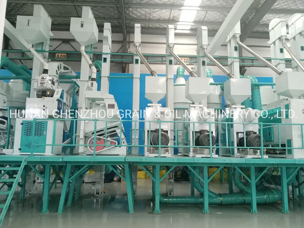 Línea de procesamiento de arroz de alta eficiencia 50-1000t/D máquina de molino de arroz completa